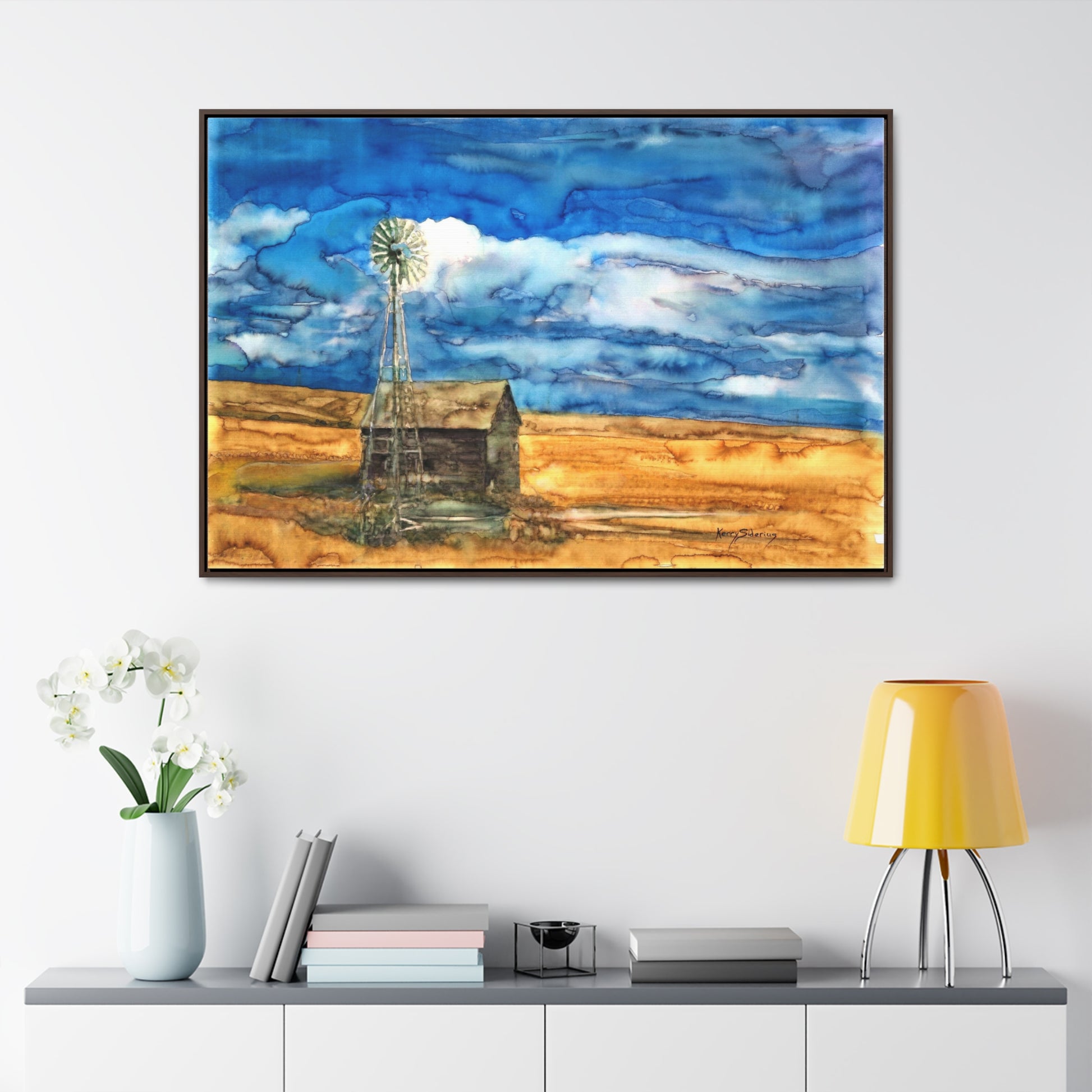 "Waterville Windmill" Gallery Wrapped Wood-Framed Canvas - Kerry Siderius Art 