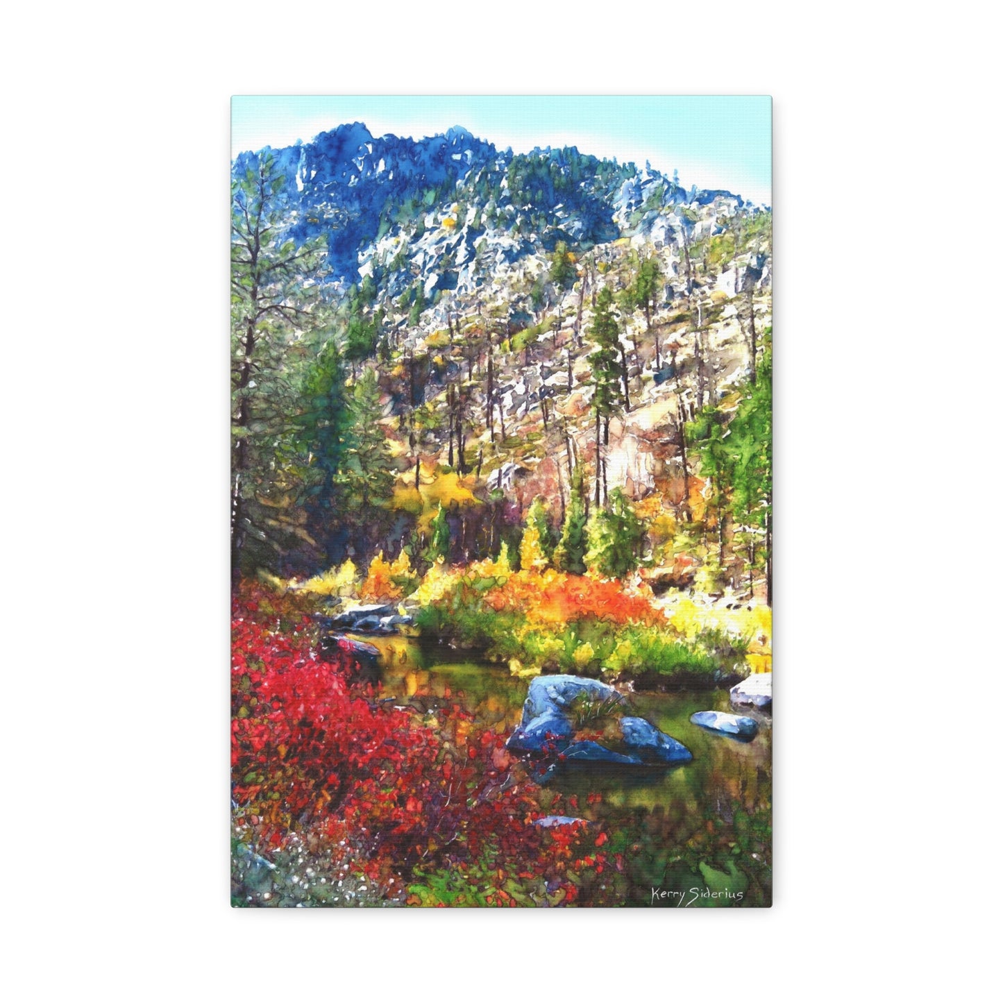 "Tumwater Canyon Fall Reflection" Matte Canvas, Stretched, 1.25"