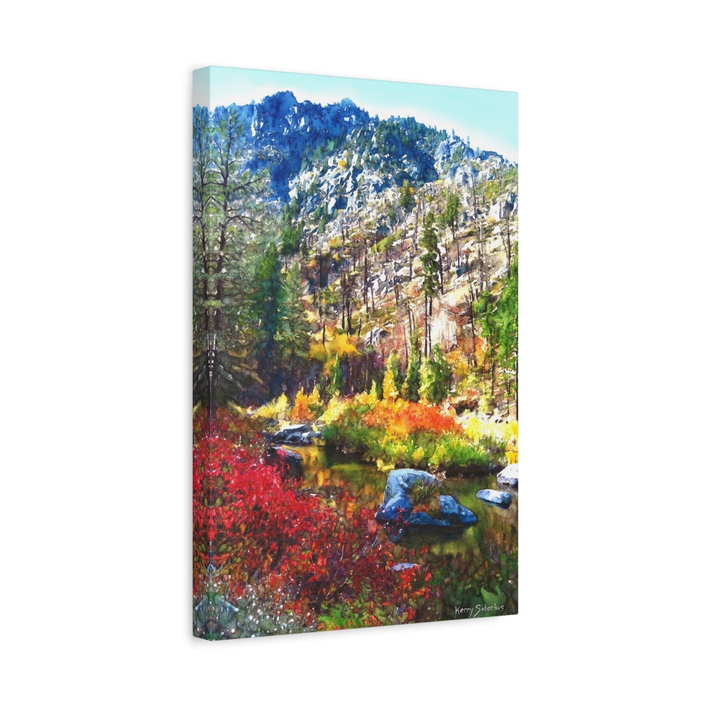 "Tumwater Canyon Fall Reflection" Matte Canvas, Stretched, 1.25"