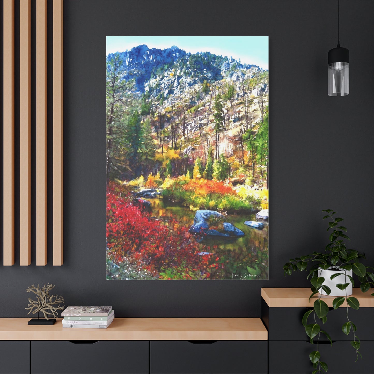 "Tumwater Canyon Fall Reflection" Matte Canvas, Stretched, 1.25"